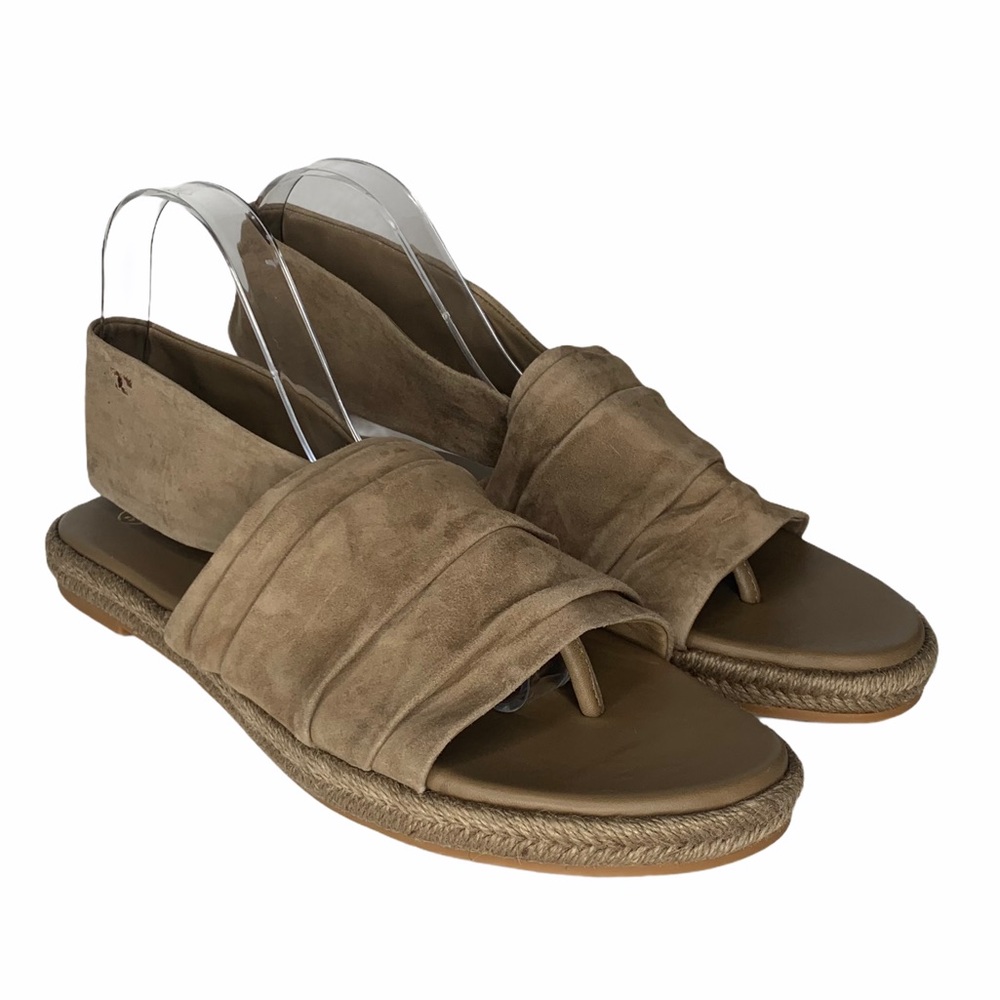 Tory Burch Suede Slingback Espadrille Sandals Wind